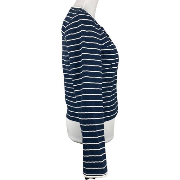 Vineyard Vines Women's NWT Blue Ocean Blvd Cotton Striped Designer Blazer 4/C34 - Picture 2 of 11